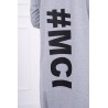 Cardigan lung gri MCI din bumbac