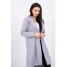 Cardigan lung gri MCI din bumbac