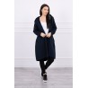 Cardigan lung bleumarin MCI din bumbac