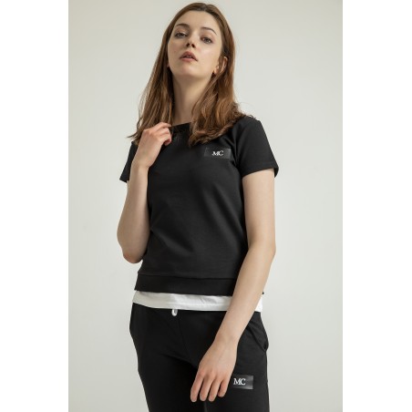Trening negru de vara, Sunny, bumbac