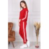 Trening dama Sport & Fit, marimi mari, rosu, bumbac