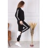 Trening dama Sport & Fit, marimi mari,negru, bumbac