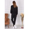 Trening dama Sport & Fit, marimi mari,negru, bumbac
