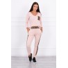 Trening Kessy de dama, bumbac,roz pal, animal print