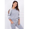 Trening Revolution de dama, bumbac,gri