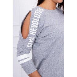 Trening Revolution de dama, bumbac,gri