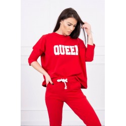 Trening dama Queen, rosu, bumbac