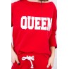 Trening dama Queen, rosu, bumbac