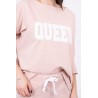 Trening dama Queen, roz pal, bumbac