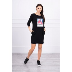 Rochie casual sport Flamingo din bumbac