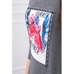 Rochie casual sport Flamingo din bumbac