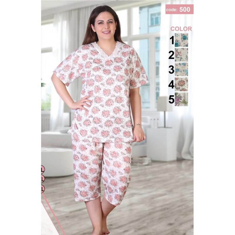 Pijama 100% bumbac de vara