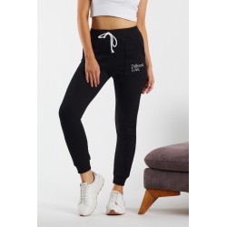 Pantaloni trening toamna-iarna, bumbac,negri