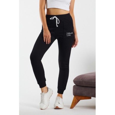 Pantaloni trening toamna-iarna, bumbac,negri
