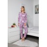 Pijama Lux 100% bumbac, imprimeu floral
