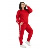 Trening dama Sport & Fit, marimi mari, rosu, bumbac