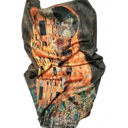 Esarfa casmir pictura "Sarutul" de Klimt