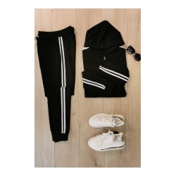 Trening Fit One,negru, bumbac, marimi mari