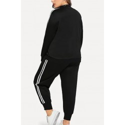 Trening Fit One,negru, bumbac, marimi mari