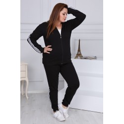 Trening Fit One,negru, bumbac, marimi mari