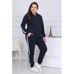 Trening Fit One,negru, bumbac, marimi mari