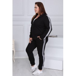 Trening Fit One,negru, bumbac, marimi mari
