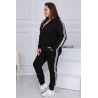 Trening Fit One,negru, bumbac, marimi mari