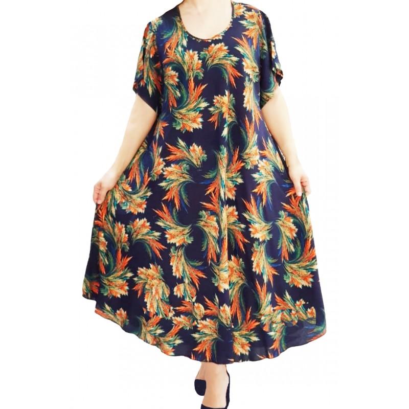 Rochie vaporoasa Plus Size din bumbac