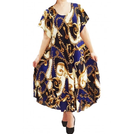 Rochie vaporoasa Plus Size din bumbac