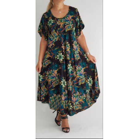 Rochie vaporoasa Plus Size din bumbac
