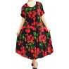 Rochie vaporoasa Plus Size din bumbac