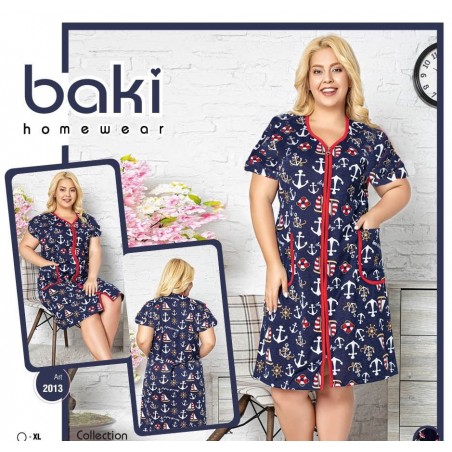Rochie capot din 100%bumbac marimi mari