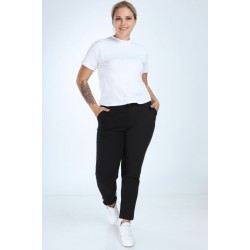 Pantaloni vatuiti cu 2 dungi laterale marimi mari