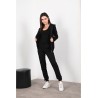 Trening Relax din bumbac negru