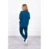 Compleul casual sport cu bluza oversize bleu