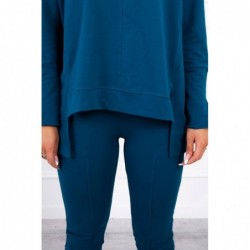 Compleul casual sport cu bluza oversize bleu