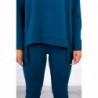 Compleul casual sport cu bluza oversize bleu