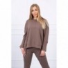 Compleul EVA Casual cu bluza oversize mocca