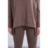 Compleul EVA Casual cu bluza oversize mocca