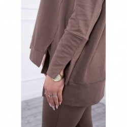 Compleul EVA Casual cu bluza oversize mocca