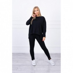 Compleul EVA Casual cu bluza oversize negru