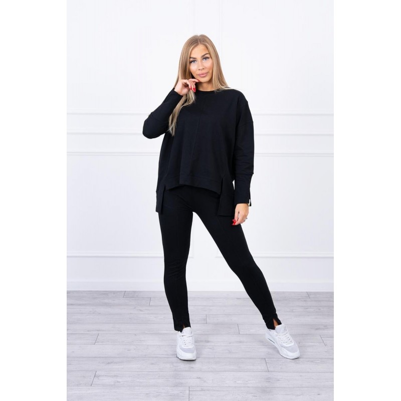 Compleul EVA Casual cu bluza oversize negru