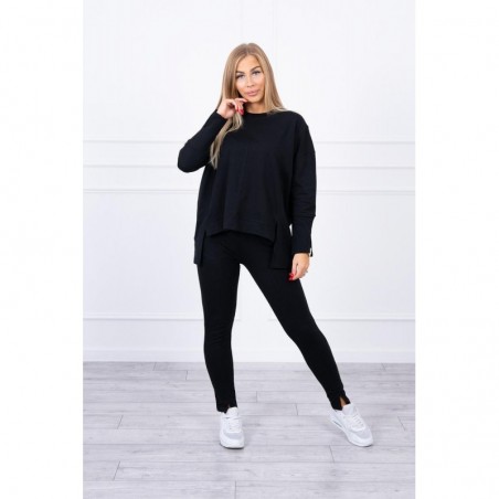 Compleul EVA Casual cu bluza oversize negru