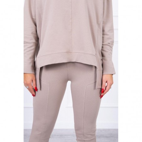 Compleul EVA Casual cu bluza oversize bej
