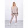 Compleul EVA Casual cu bluza oversize bej