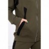 Trening 90% bumbac kaki Cotton Stripe cu fermoar