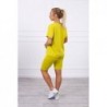 Compleu kiwi bumbac pantaloni 3/4 si tricou