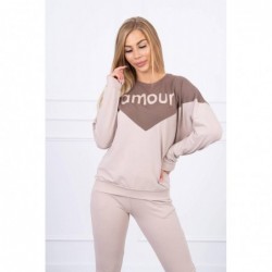 Trening bumbac Amour bej