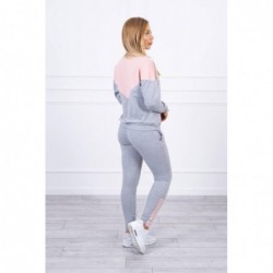 Trening bumbac Amour gri deschis