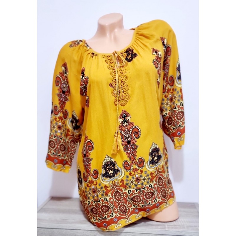 Bluza tip ie cu imprimeu antic
